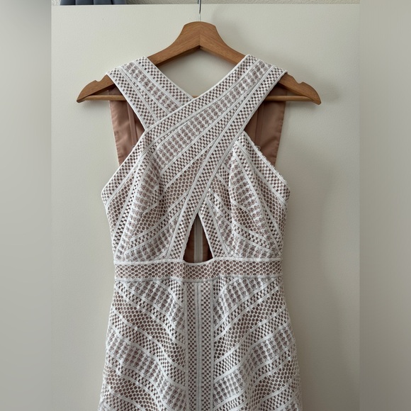 BCBGMaxAzria White Lace Maxi Dress - Picture 2 of 10